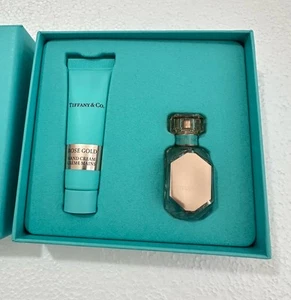 Tiffany & Co. eau de parfum oro rosa 0,16 oz. & Crema mani 0,47 oz. Nuovo Con Scatola - Foto 1 di 6