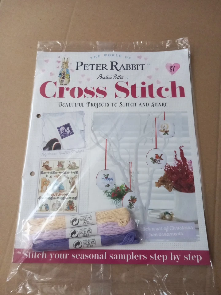 Beatrix Potter Peter Rabbit Cross Stitch Partworks,#87, FREE Thread To Continue  - Image 1 of 1