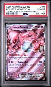 Team Rocket's Mewtwo EX SVP 205 GEM MINT PSA 10. Pokemon S&V Black Star Promos - Picture 1 of 3