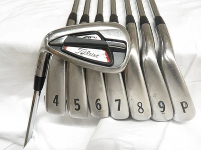 Used LH Titleist 714 AP1 Iron Set 4-PW,GW True Temper XP90 S300 Stiff Flex Steel - Image 1 of 4