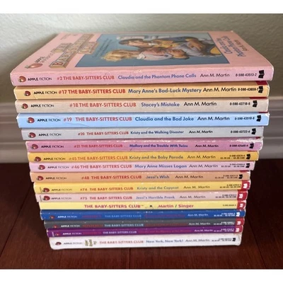 Lot of 16 Vintage Babysitters Club Books Mystery Ann M Martin Vintage 90s Series - Imagem 1 de 4
