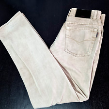 Burberry Sport Jeans Men Size 29 W29 L34 Sand Beige Straight Leg Regular Fit