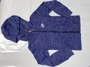 Nike Girl's Gym Vintage Full Zip Hoodie Blue 824206-429 - Picture 1 of 1