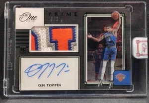 2020-21 Panini One And One Obi Toppin Rookie Prime Patch Auto #5/5 eBay 1/1 RPA - Picture 1 of 2