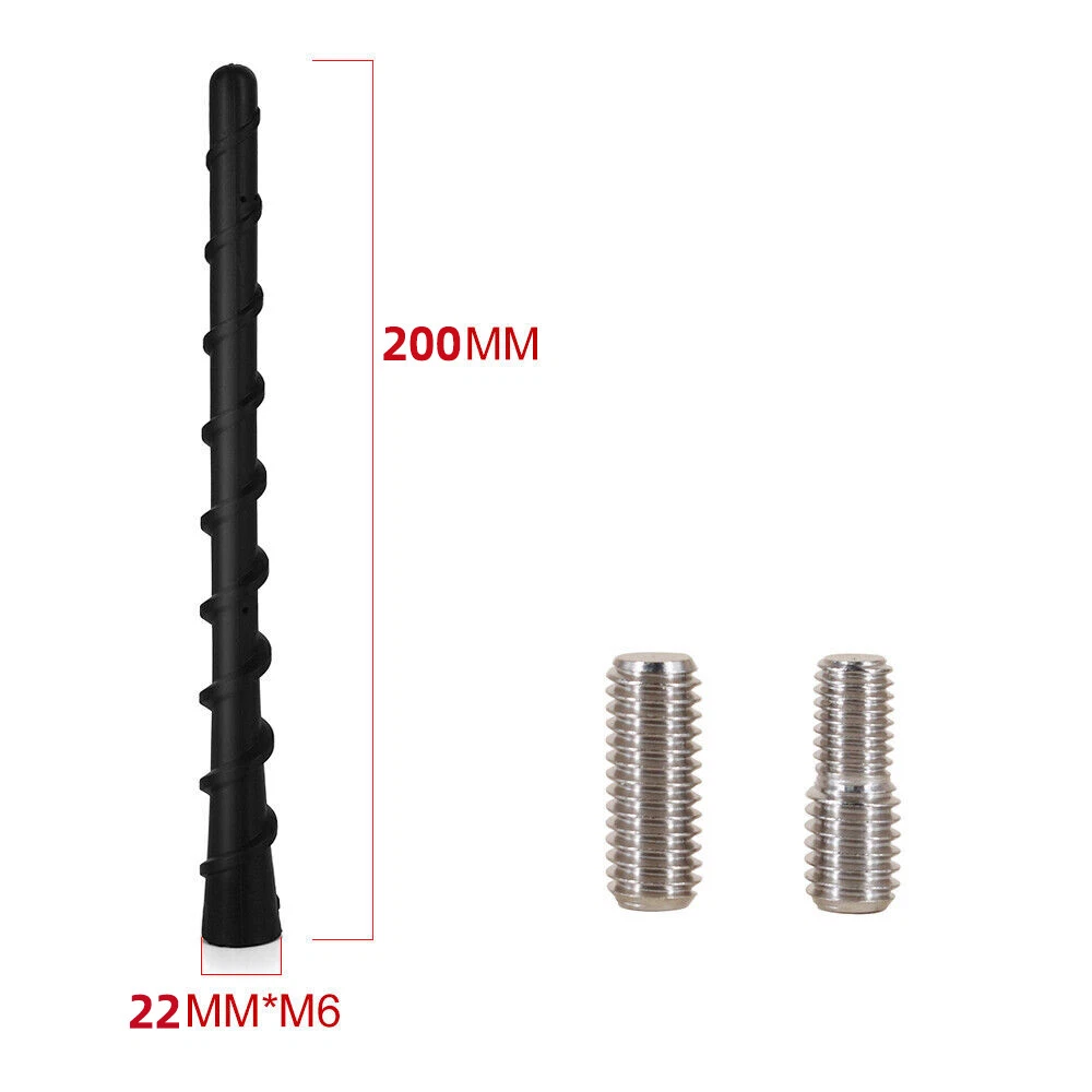Antena De Techo Extraíble De 7 Pulgadas Para Dodge, Chrysler, Jeep, Fiat - Repuesto Directo Negro De Goma, Fácil Instalación
