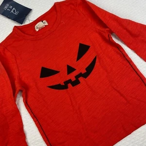 NWT ME & HENRY Orange Pumpkin Shirt Top Size 4 - 5 Jack 0 lantern Long Sleeve - Picture 1 of 6