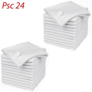 Chiffons en Microfibres 30x30cm Blanc de Nettoyage Tissu Volume au Choix - Imagen 1 de 9
