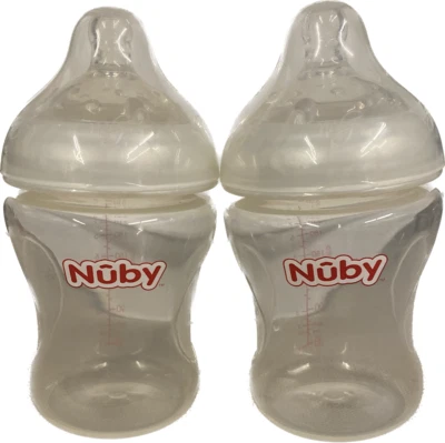 Nuby Natural Touch 9 oz Infant Bottles- 2 pack NEW - Image 1 of 4
