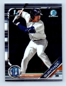 2019 Bowman Chrome Draft Nick Quintana Reflacted Side! Detroit Tigers #BDC-105