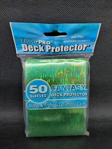 2002 Ultra Pro Fantasy Deck Protector Green 50 Standard Sleeves - Bild 1 von 2