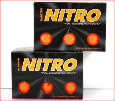 2 DOZEN - Nitro BLASTER Golf Balls -Titanium Core Hybrid Distance ORANGE 🌟NEW🌟 - Image 1 of 4