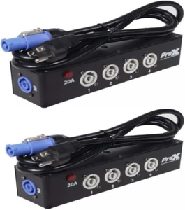 2X ProX X-PWC X4 BOX Centro de alimentación Cuatro vías Spitter Conector de alimentación interior 4 fijos - Imagen 1 de 18
