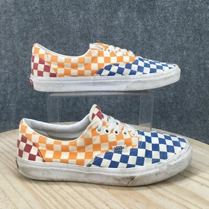 Vans Shoes Mens 9 Womens 10.5 ERA Checkerboard Lace Up Low Sneakers Multicolor - Picture 1 of 16
