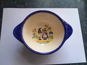 Vintage Fayence d'art Regional Decor Breton Keramik Schale handbemalt KG Frankreich - Bild 1 von 9