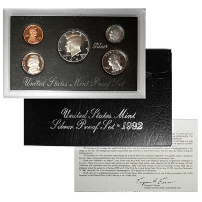 🇺🇸 1992-S San Francisco Mint Silver Proof Set USA - Image 1 of 3