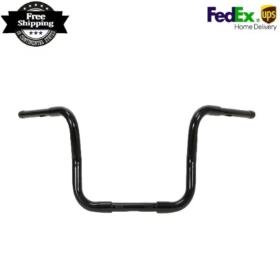14" Black Ape Hangers Fit For Harley-Davidson FLST FXST - Image 1 of 4