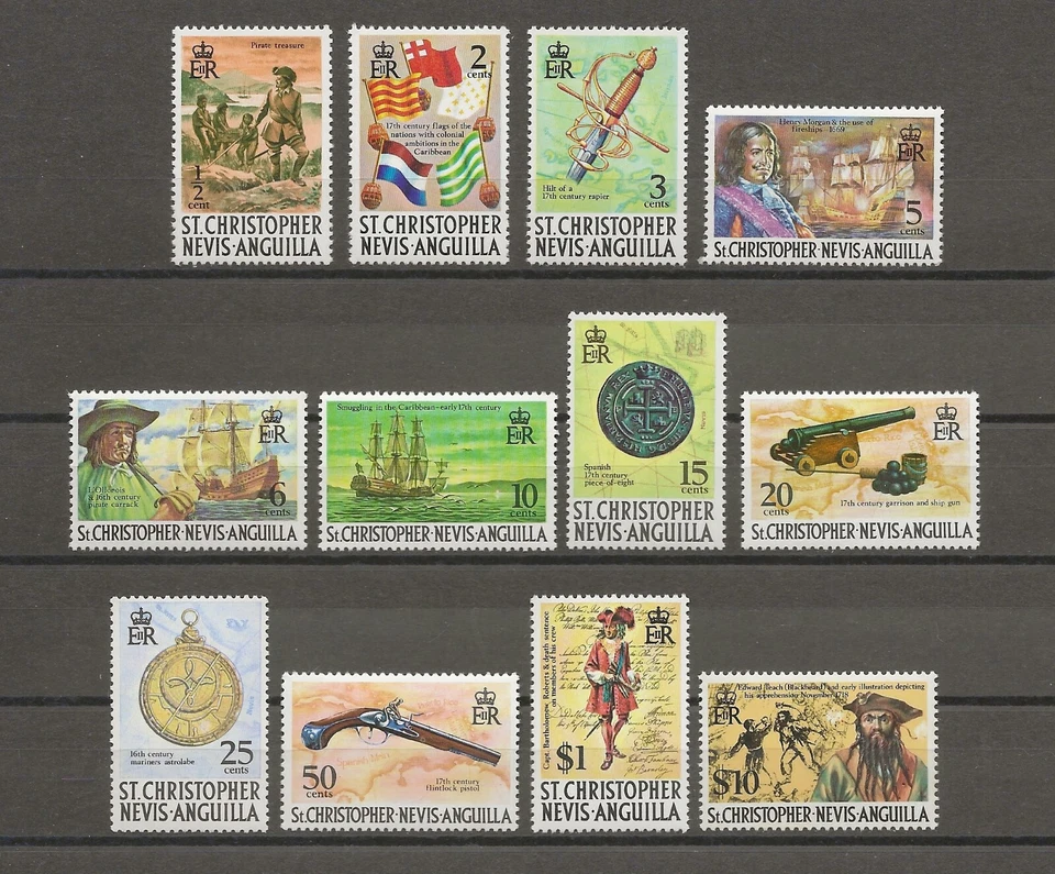 ST KITTS & NEVIS 1973/74 SG 269/280 MNH Foto 1 de 1