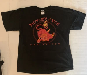 Motley Crue - " New Tattoo" Tour 2000. Schwarzes Shirt. XL. Doppelseitig - Bild 1 von 5