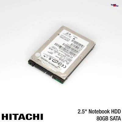 HDD SATA IBM Hitachi 80GB 5K250-80 HTS542580K9SA00 Notebook Laptop Hard Drive - Image 1 of 3
