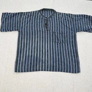 Poncho Smock Bolsillo Púrpura Rayas Talla Grande - Imagen 1 de 3