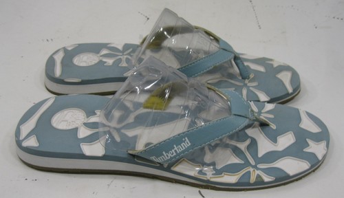 TIMBERLAND 90340 SANDALI INFRADITO IN PELLE blu DONNA TAGLIA 6