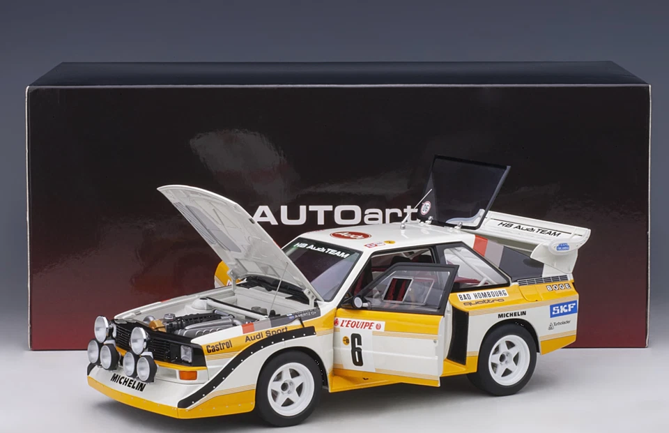 AUTOART 1/18 - 88602 - AUDI Quattro S1 LWB Rallye Montecarlo 1986 Mikkola #6 - Immagine 1 di 4