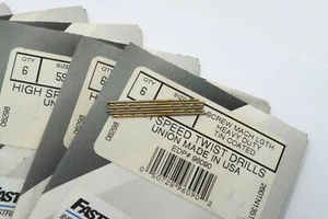 6 piezas FASTENAL #52 Máquina de Tornillos Longitud de Trozo Taladros Recubiertos TiN de Alta Resistencia EE. UU. - Imagen 1 de 2
