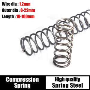 Compressed Shock Pressure Compression Spring steel Spring 1.2mm Wire Diameter - Picture 1 of 6