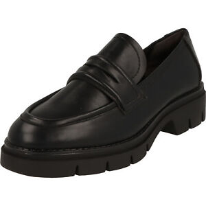 Tamaris Zapatos Mujer Confort Loafer Zapatos Mocasines 1-24313-41 Negro Mate