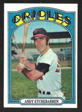 1972 TOPPS #26  Andy Etchebarren  BALTIMORE ORIOLES  EX+   A