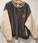Disney Store Mickey Mouse Denim Xxl Vintage Varsity Jacket Bomber Coat 90S 00S
