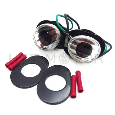 Luz de señalización de giro LED de montaje empotrado transparente para Kawasaki Zzr600 Zzr 600 2005 2006  Foto 1 de 4