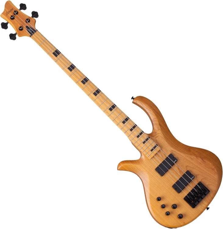 Schecter Session Riot-4 Left-Handed Electric Bass in Aged Natural Finish - Image 1 of 1