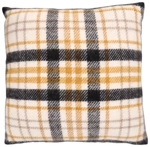 Yellow fleece sofa throw pillows, new, pair - Picture 1 of 1