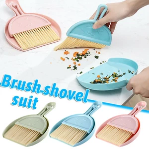 Mini Desktop Sweeping Cleaning Brush Small Cleaning Brush And Dustpan Set - Picture 1 of 21