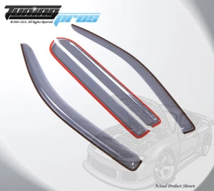 Light Gray Rain Visor Deflector 4pcs Out Channel For Ford F-150 Crew Cab 2009-14 - Picture 1 of 4