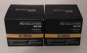 Lot Of 2 - Revolution Skin Charcoal & Glycolic Acid Face Mask For Blemishes - Picture 1 of 7