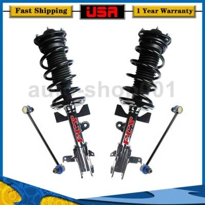 Kit de 4 amortiguadores delanteros puntales barra estabilizadora para Honda Odyssey 2014 2013 Foto 1 de 4