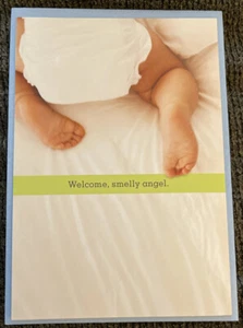 Hallmark Shoebox “Welcome, Smelly Angel” Greeting Card New - Picture 1 of 2