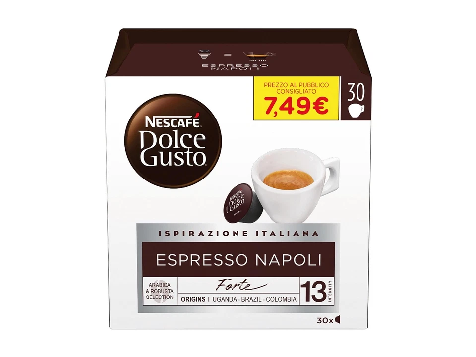 240 Capsule Caffè Gusto NAPOLI Nescafè DOLCE GUSTO Originali 210 + 30 Omaggio