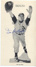 1954 Philadelphia Athletics Sticker  Don Bollweg Autograph