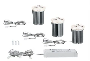 3 x Paulmann LED luces empotradas focos empotrados conjunto transparente alrededor de 3 x 5W base 2Easy - Imagen 1 de 1