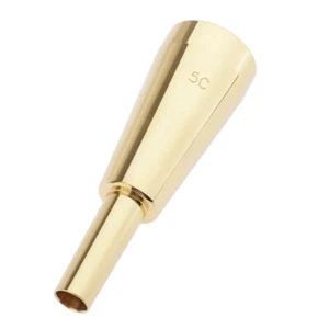 BOCCAGLIO A TROMBA NUOVO STANDARD IN OTTONE MISURA 5C - PLACCATO IN ARGENTO / - Foto 1 di 7