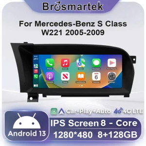 Autoradio 10,25" Android 14 CarPlay 8+128GB per Mercedes Classe S W221 NTG3.0 - Foto 1 di 13
