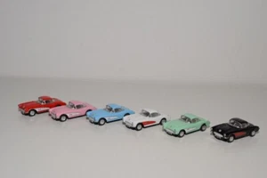 B14 1:64 KINSMART CHEVROLET CORVETTE C1 LOT OF 6 NMINT CONDITION - Picture 1 of 11