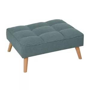 Sofa Bed Ottoman Footstool Upholstered Foot Rest Stool Linen Living Room Tufted - Picture 1 of 8