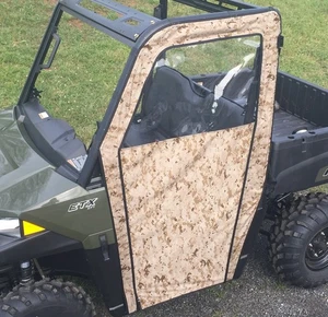 Polaris Ranger Midsize 2015+ Door Side Enclosures Doors Custom Made | Camo - Picture 1 of 2