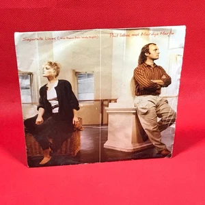 PHIL COLLINS & MARILYN MARTIN Separate Lives 1985 UK 7" vinyl single 45 record C - Picture 1 of 4