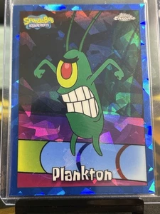 Plankton – Topps Chrome SpongeBob 2025 Sapphire Edition Blue Mojo Refractor - Bild 1 von 2