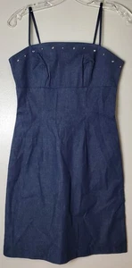 Vintage Paris Blues Originals Größe 5 Denim Spaghettiträger kurzes Kleid Y2K 90er - Bild 1 von 10